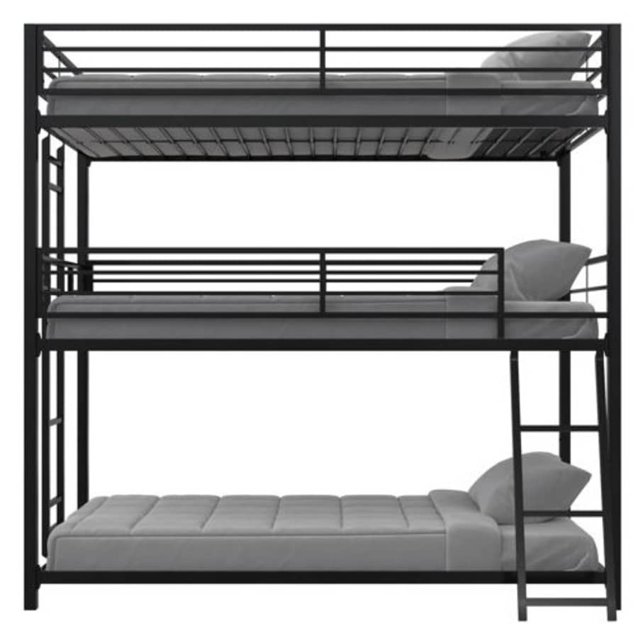 Your Zone June Triple Metal Bunk Bed for $298