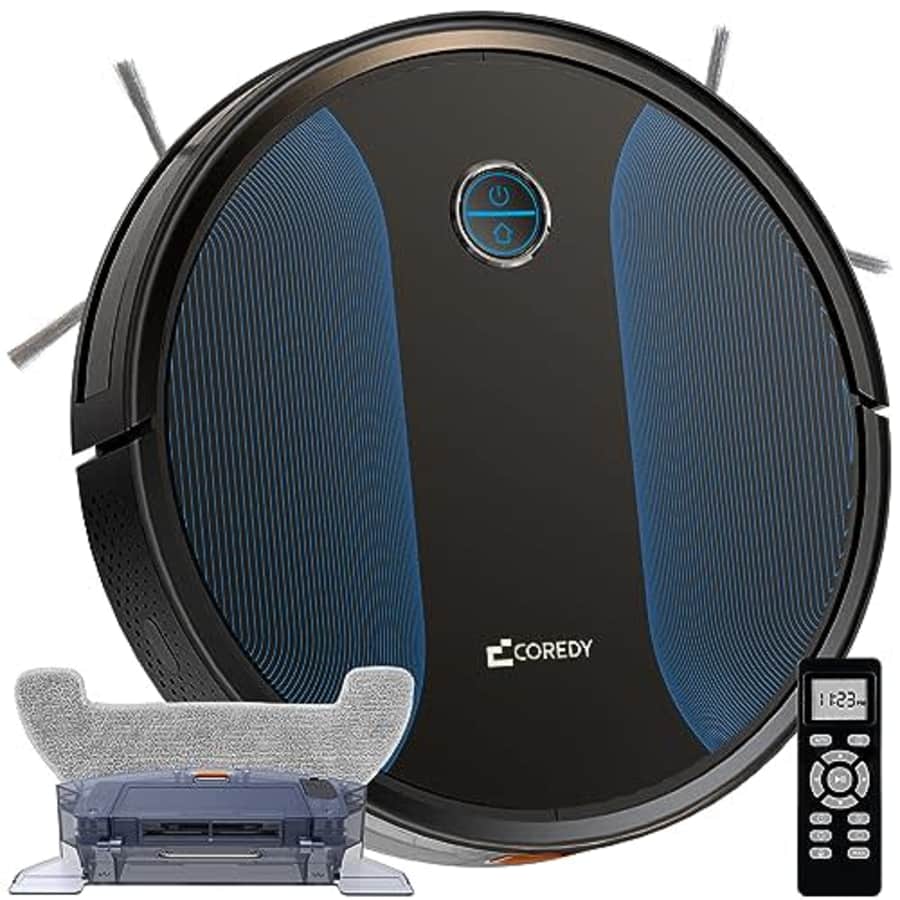 Coredy R550 Ultra Robot Vacuum and Mop Combo, 2200Pa Strong Suction, 2.76 Inch Thin, 120 Mins for $180 Coredy R550 Ultra Robot Vacuum and Mop Combo, 2200Pa Strong Suction, 2.76 Inch Thin, 120 Mins for $180