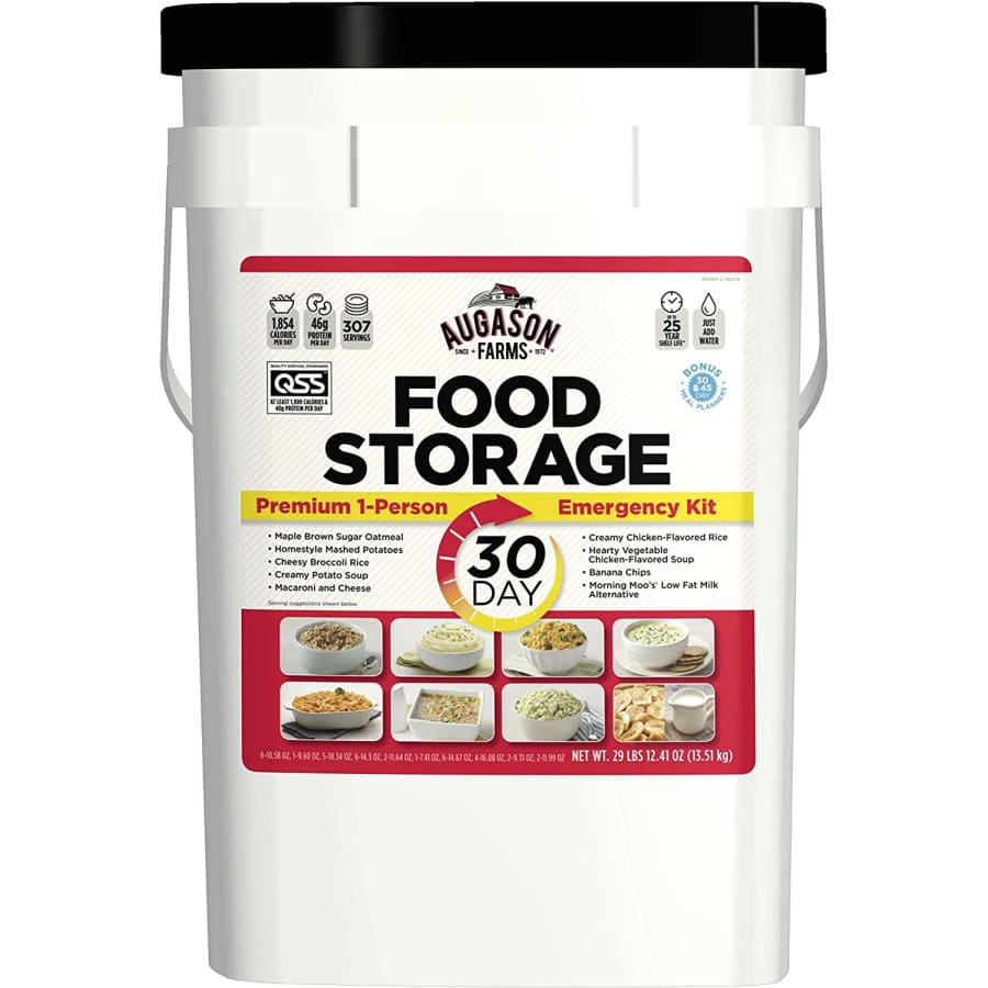 Augason Farms Emergency 1-Person 30-Day Food Supply for $129 Augason Farms Emergency 1-Person 30-Day Food Supply for $129
