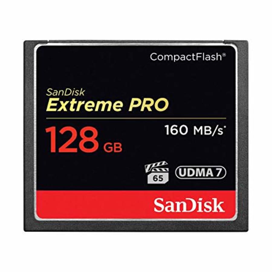 SanDisk Extreme PRO 128GB CompactFlash (CF) Memory Card for $100