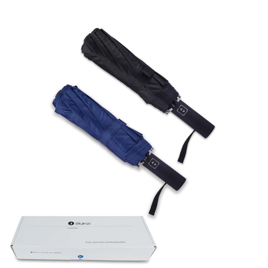 Bluinzi 46" Compact Travel Umbrella 2-Pack for $13
