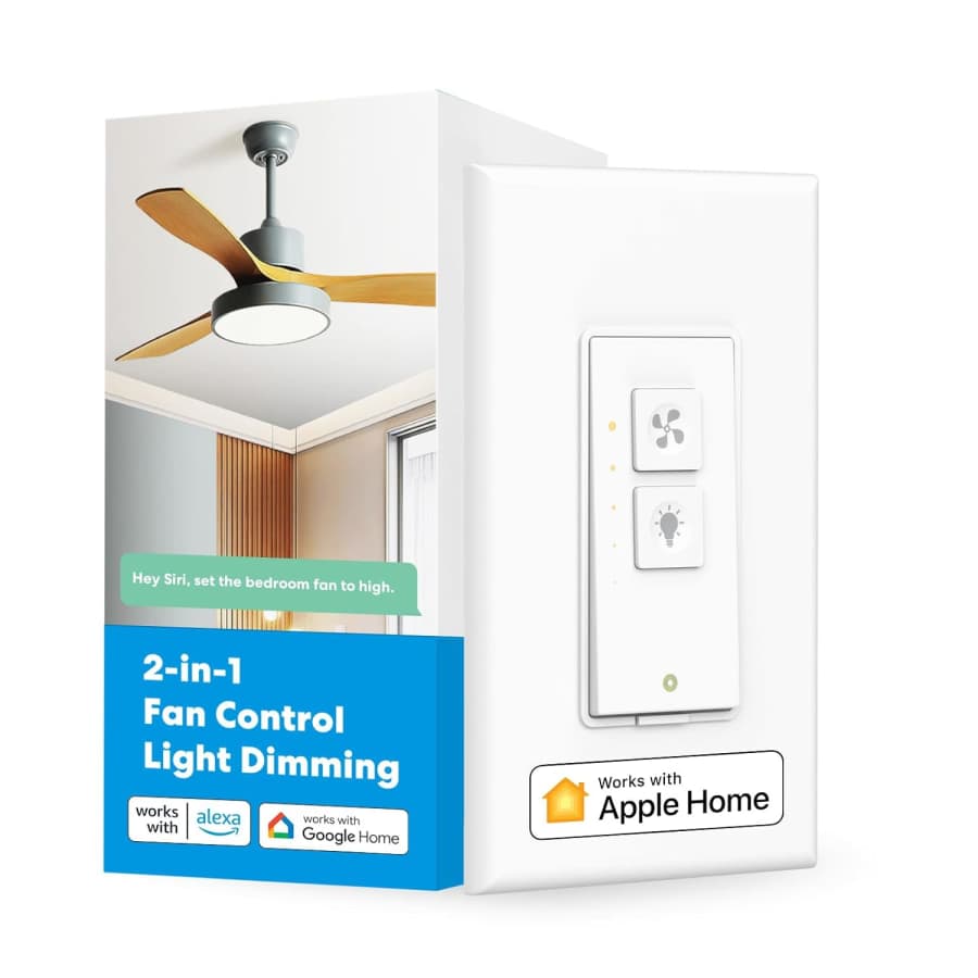 Meross Smart Ceiling Fan and Dimmer Light Switch for $43