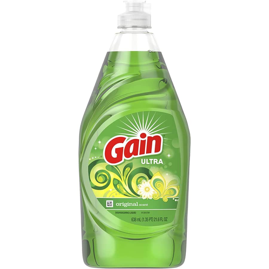 Gain Ultra Dishwashing Liquid Dish Soap 21.6-Oz. Bottle for $2
