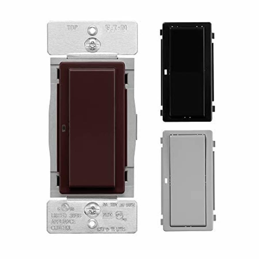 Eaton WFSW15-C7-SP-L Wi-Fi Smart Switch Works with Alexa, Color Change Kit (Brown/Black/Gray) A for $52 Eaton WFSW15-C7-SP-L Wi-Fi Smart Switch Works with Alexa, Color Change Kit (Brown/Black/Gray) A for $52