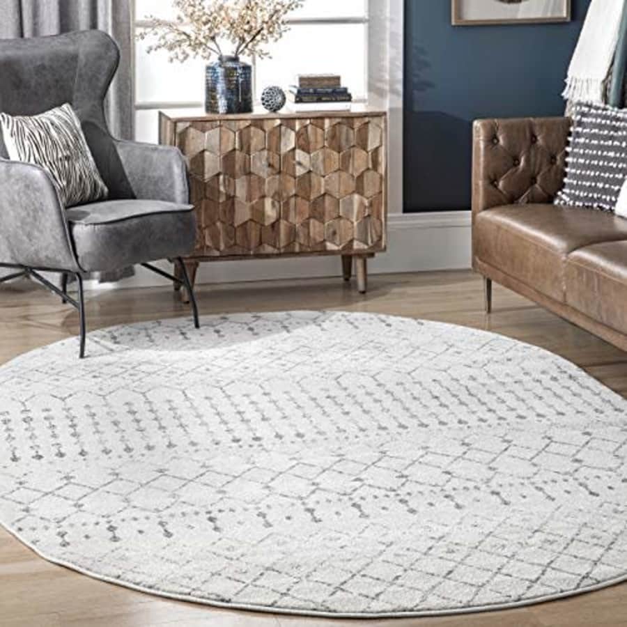 nuLOOM Moroccan Blythe Area Rug, 3 feet x 5 feet Oval, Grey/Off-white for $40 nuLOOM Moroccan Blythe Area Rug, 3 feet x 5 feet Oval, Grey/Off-white for $40