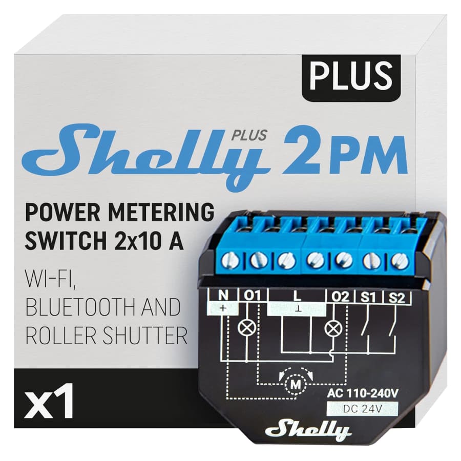 Shelly Plus 2PM Power Metering Switch for $26 Shelly Plus 2PM Power Metering Switch for $26