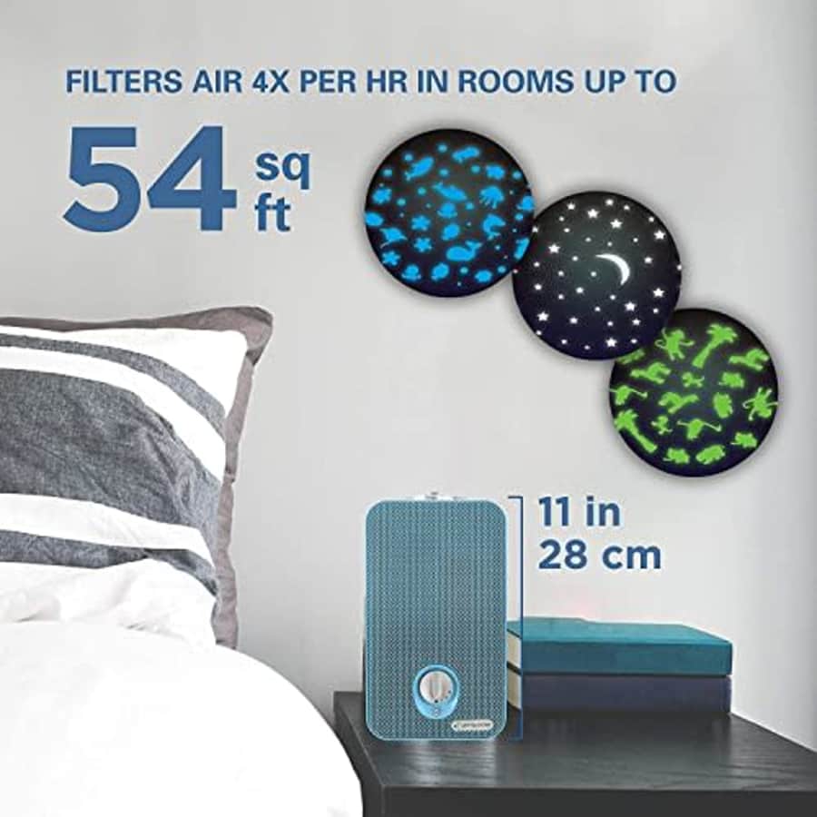Germ Guardian AC4150BLCA 11 4-in-1 HEPA Filter Air Purifier for Home & Kids Room, Small Rooms, for $71