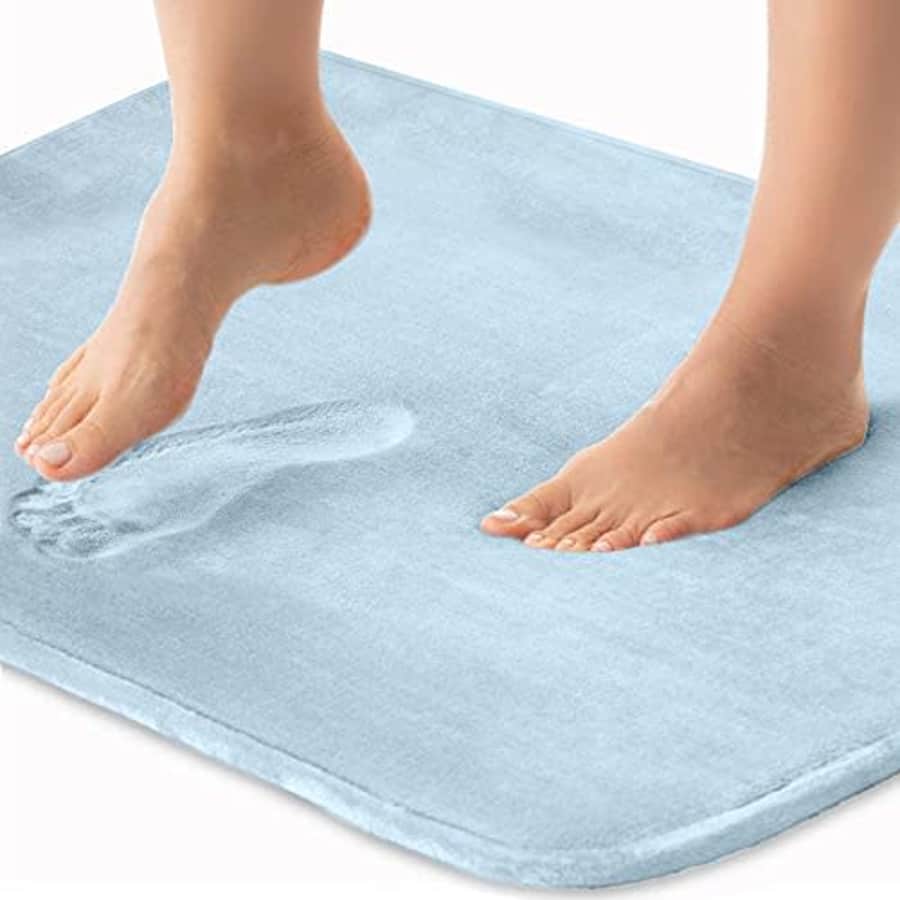 Gorilla Grip Thick Memory Foam Bath Rug, Soft Absorbent Luxury Mats, 60x17, Plush Velvet Topside, for $25 Gorilla Grip Thick Memory Foam Bath Rug, Soft Absorbent Luxury Mats, 60x17, Plush Velvet Topside, for $25