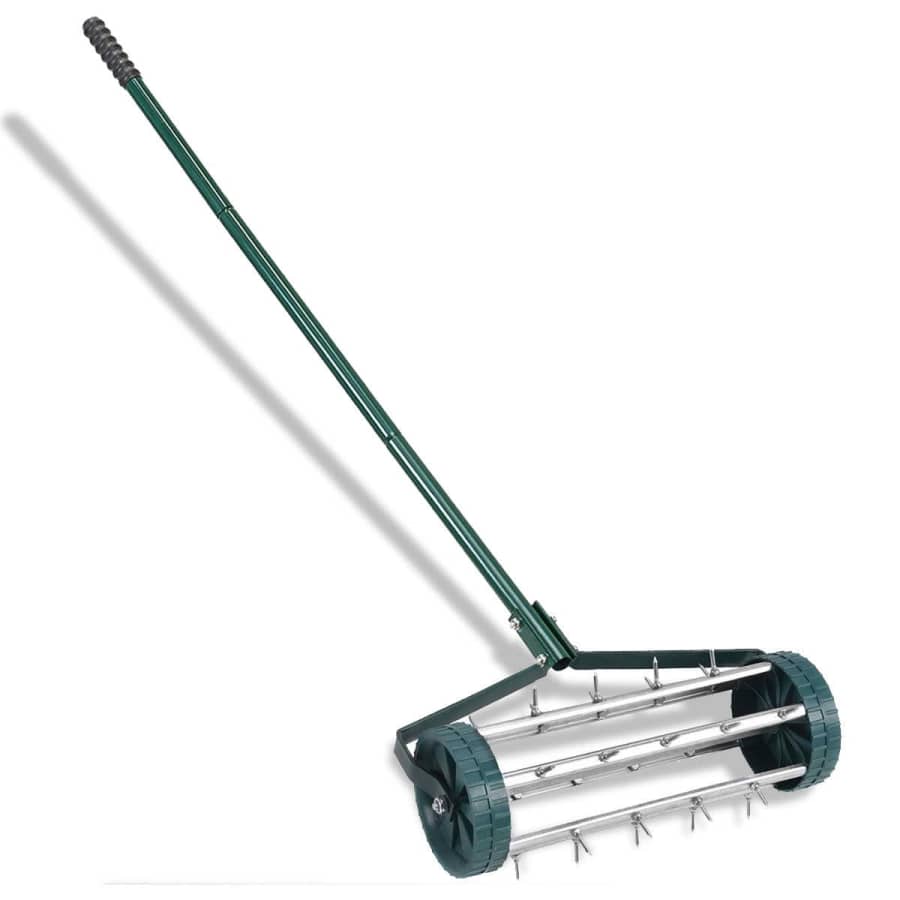 Gymax Rolling Garden Lawn Aerator for $36