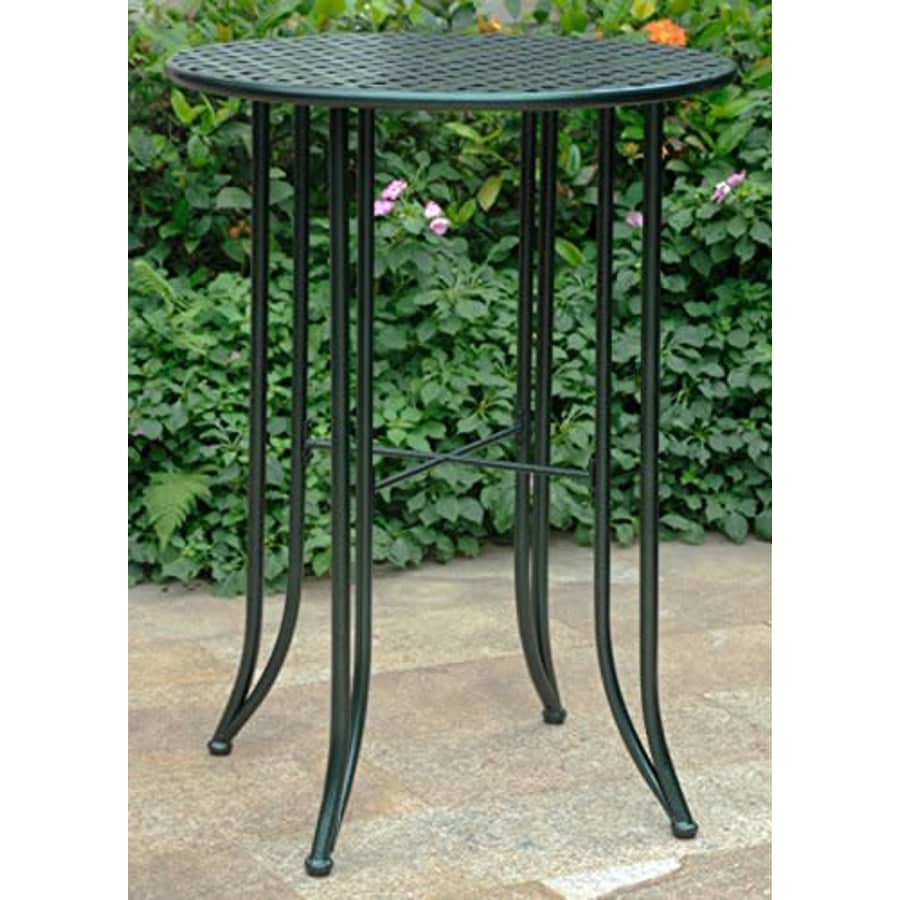 International Caravan Iron Bar-Height Patio Table in Verdigris for $113