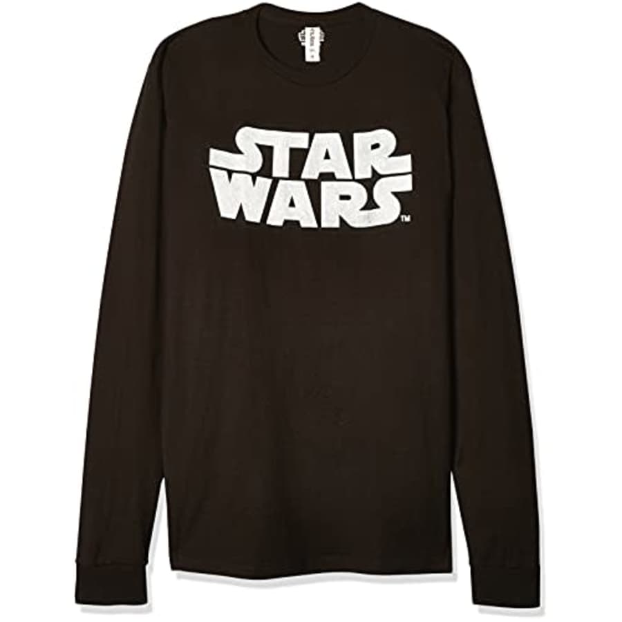 STAR WARS Men's Simple Logo Long Sleeve Shirt - Black - Large for $23 STAR WARS Men's Simple Logo Long Sleeve Shirt - Black - Large for $23