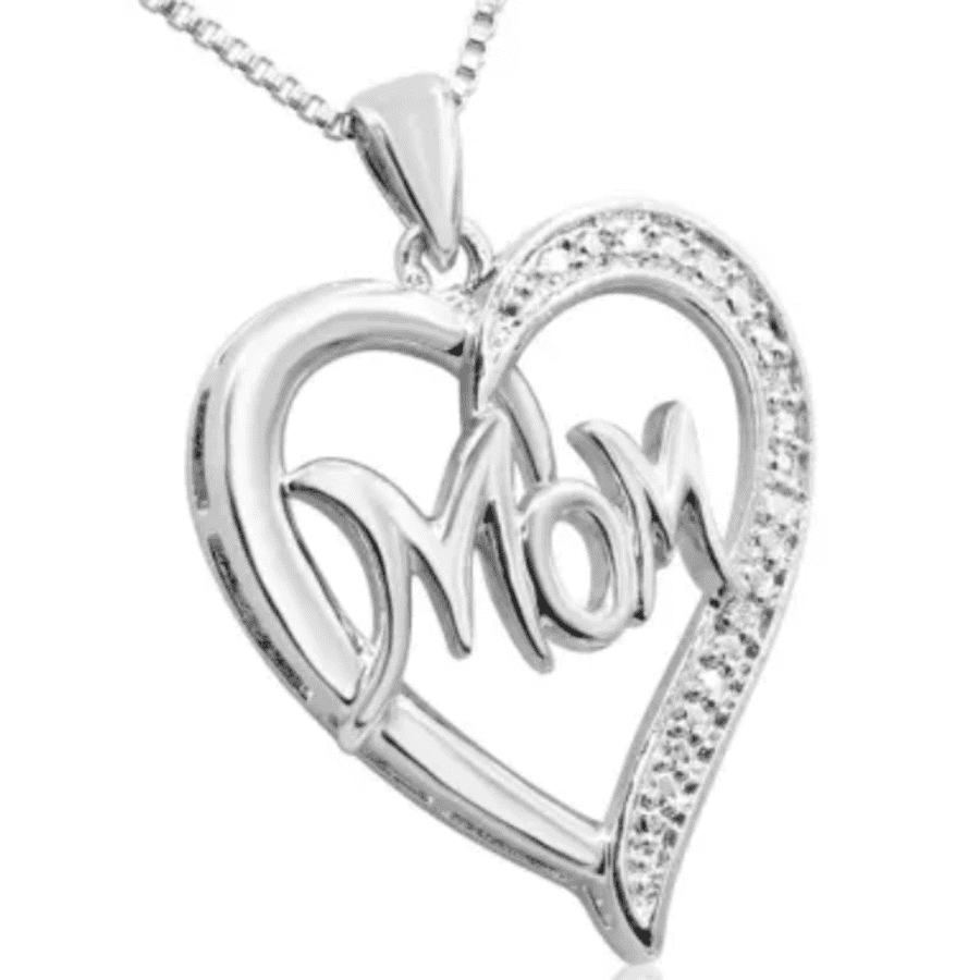 SuperJeweler 0.02-TCW Mom Heart Necklace for $25 w/ $5 Gift Card SuperJeweler 0.02-TCW Mom Heart Necklace for $25 w/ $5 Gift Card