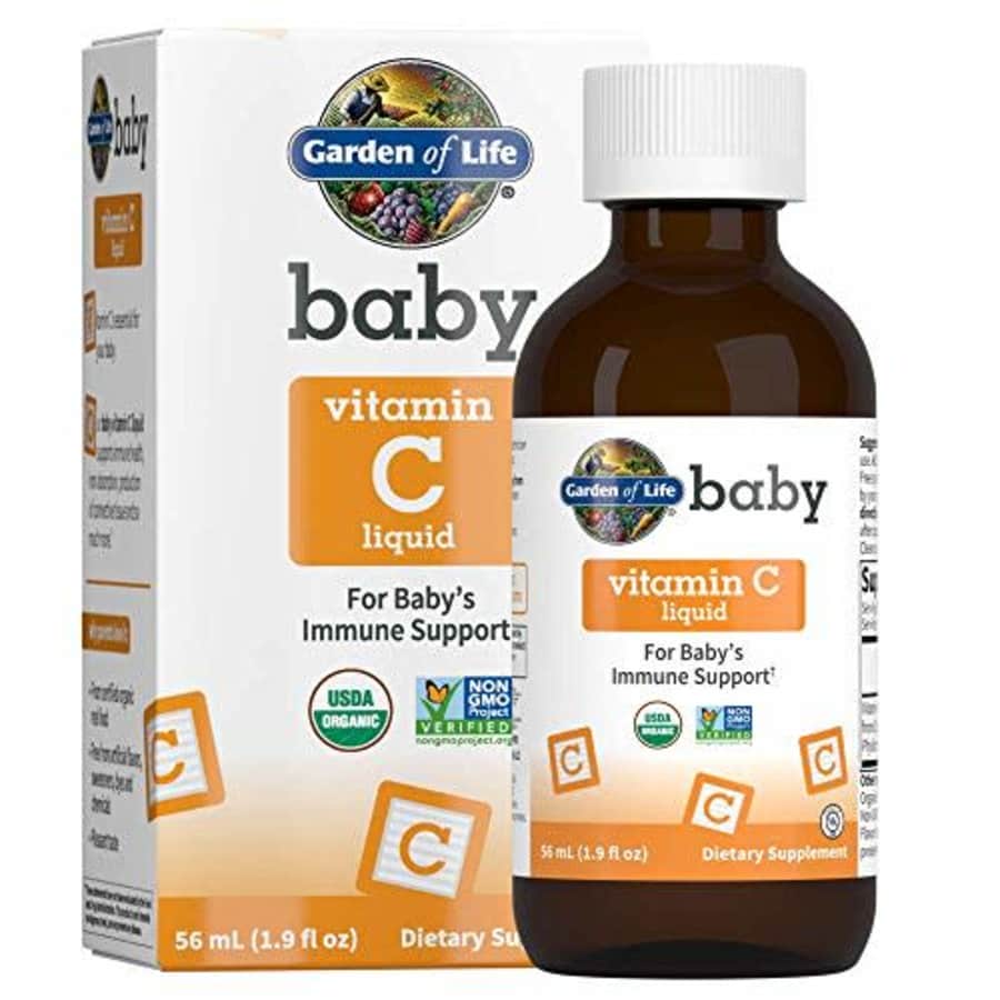 Garden of Life Baby Vitamin C Drops for Infants and Toddlers, Organic Whole Food Liquid Vitamin C for $12 Garden of Life Baby Vitamin C Drops for Infants and Toddlers, Organic Whole Food Liquid Vitamin C for $12