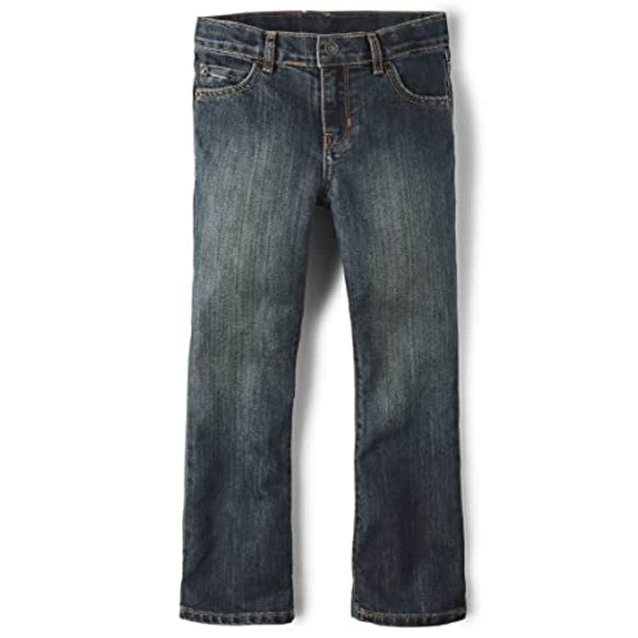 The Children's Place Boys Basic Bootcut Jeans,Dustbowl Wash Single,16S for $6