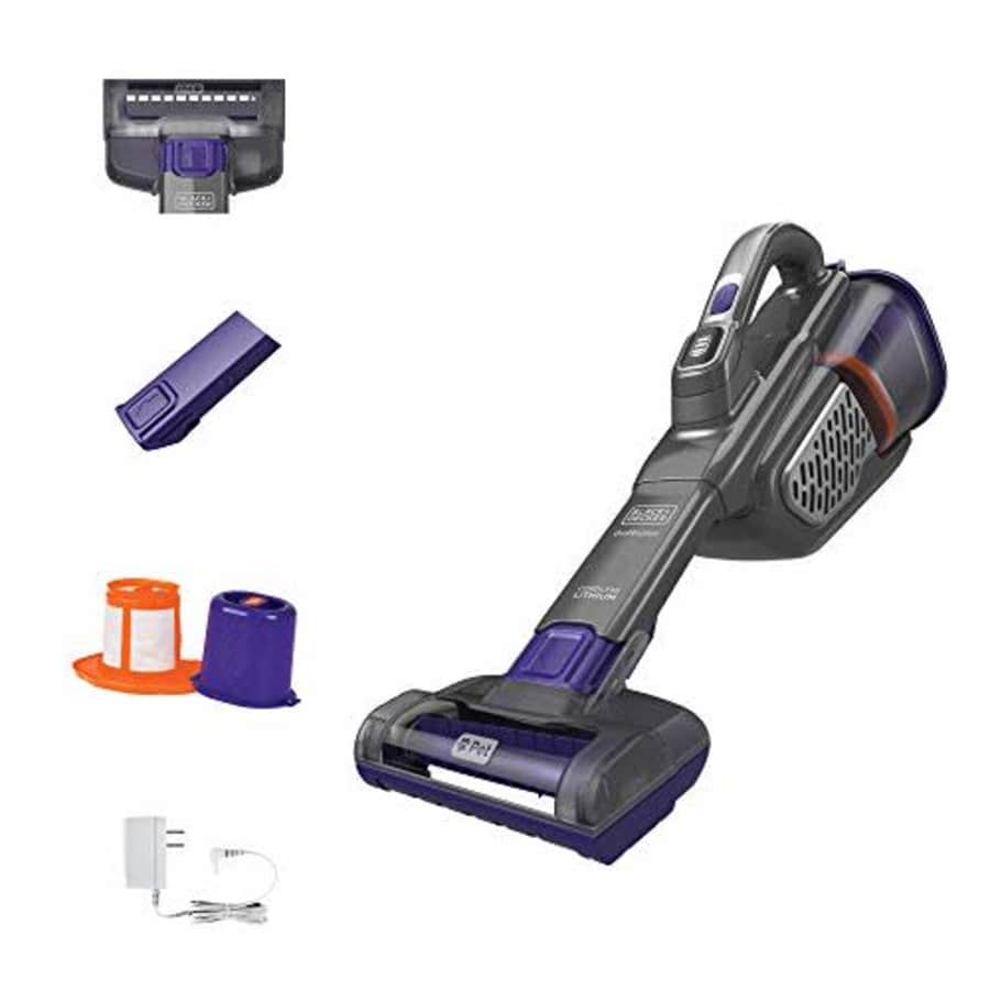 BLACK+DECKER dustbuster Handheld Vacuum for Pets, Cordless, AdvancedClean+, Gray (HHVK515JP07) for $90