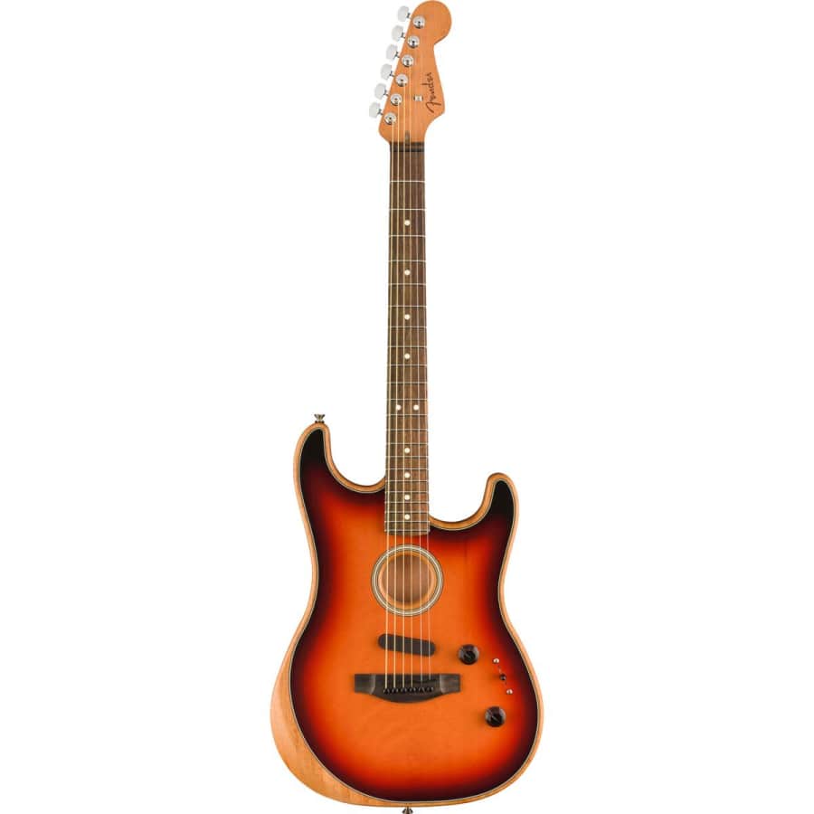 Fender American Acoustasonic Stratocaster Acoustic Electric Guitar w/ Deluxe Gig Bag for $1,600 Fender American Acoustasonic Stratocaster Acoustic Electric Guitar w/ Deluxe Gig Bag for $1,600