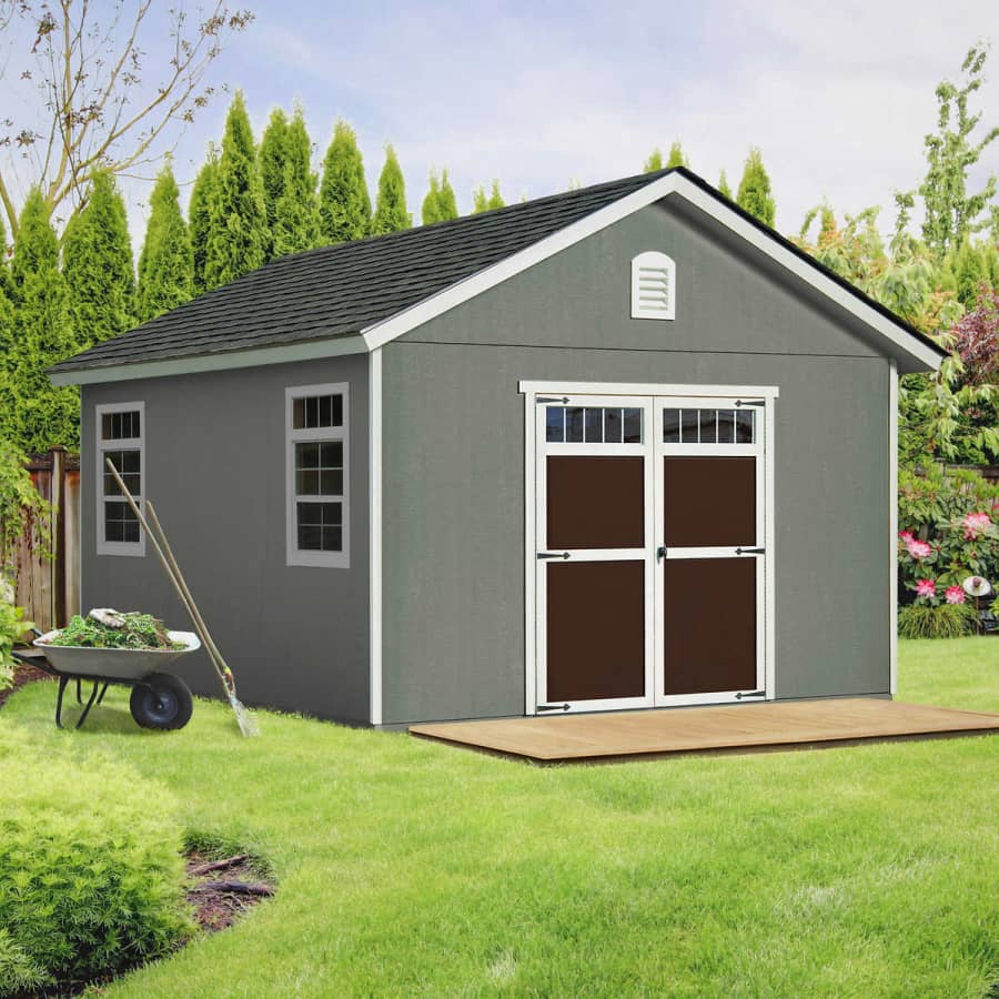 Yardline Piermont 12x16-Foot Wooden Storage Shed for $3,000 for members Yardline Piermont 12x16-Foot Wooden Storage Shed for $3,000 for members