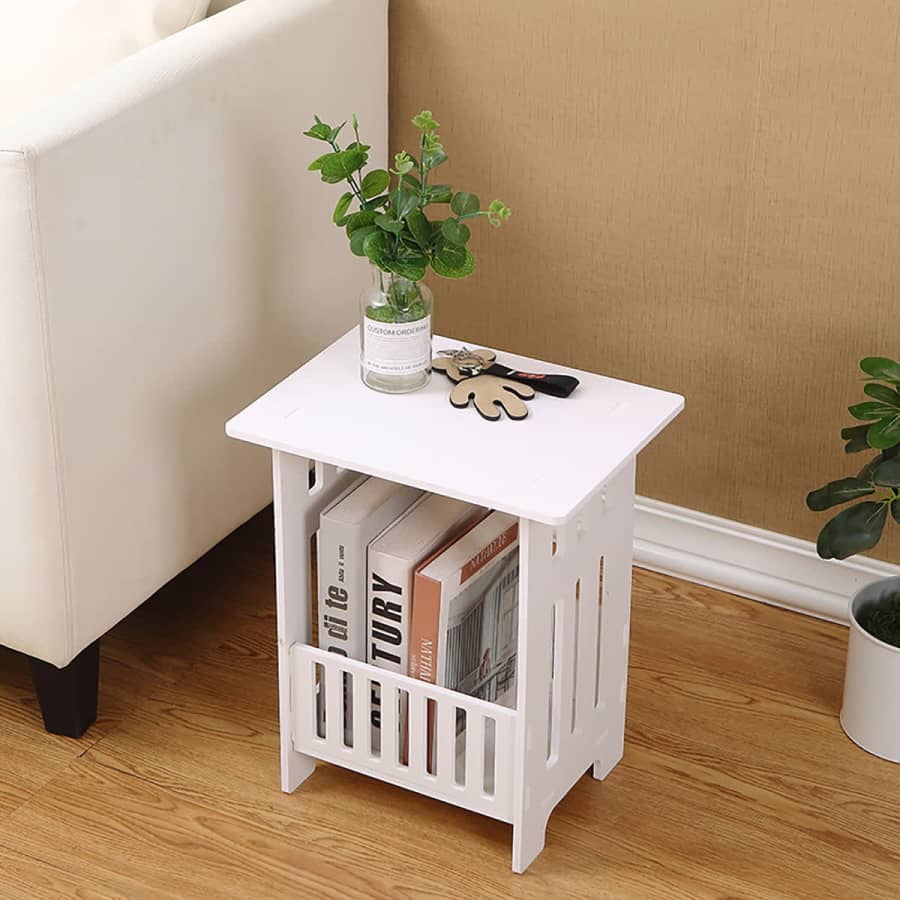 Novashion Modern Storage End Table for $14