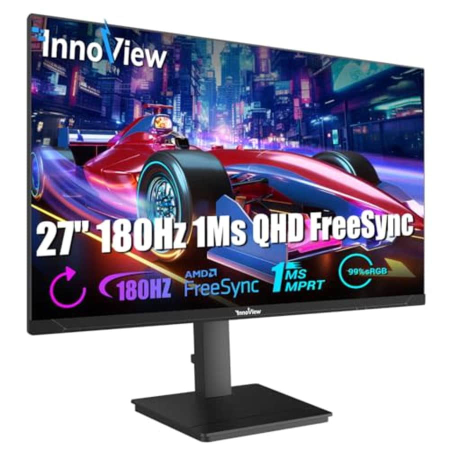 InnoView 27 Inch 180Hz QHD 2K 1440p 1ms Gaming Monitor Height Adjustable 99% sRGB FreeSync HDR10 for $240 InnoView 27 Inch 180Hz QHD 2K 1440p 1ms Gaming Monitor Height Adjustable 99% sRGB FreeSync HDR10 for $240