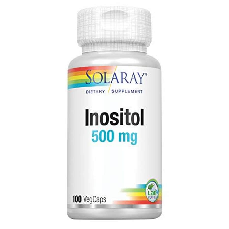 Solaray Inositol 500mg - 100 VegCaps - Non-GMO, Vegan - 100 Servings for $13 Solaray Inositol 500mg - 100 VegCaps - Non-GMO, Vegan - 100 Servings for $13