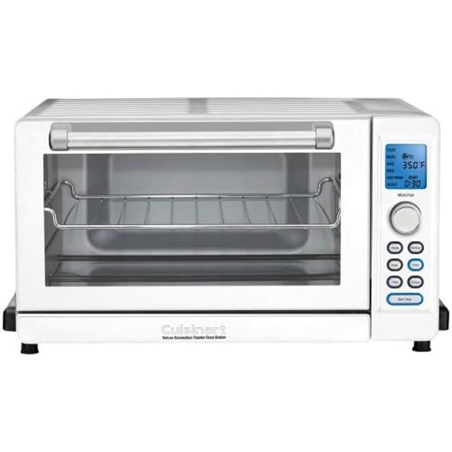 Cuisinart TOB-135W Deluxe Convection Toaster Oven Broiler, White for $206 Cuisinart TOB-135W Deluxe Convection Toaster Oven Broiler, White for $206