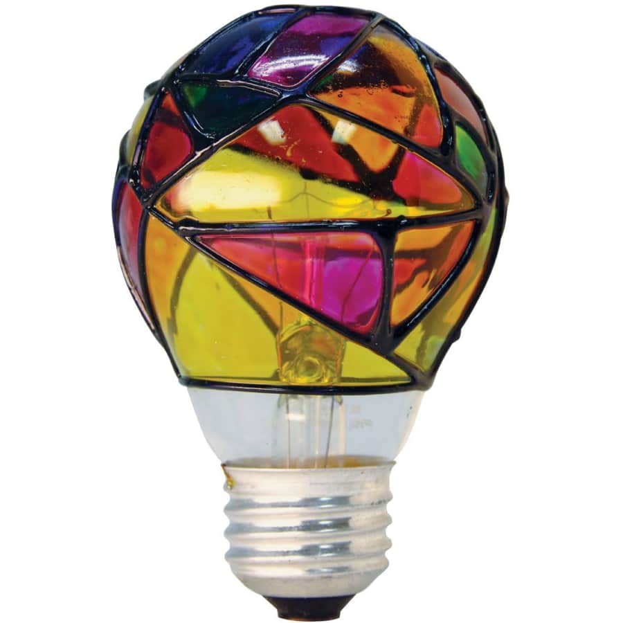 GE 25W Stained Glass Light Bulb for $7 GE 25W Stained Glass Light Bulb for $7