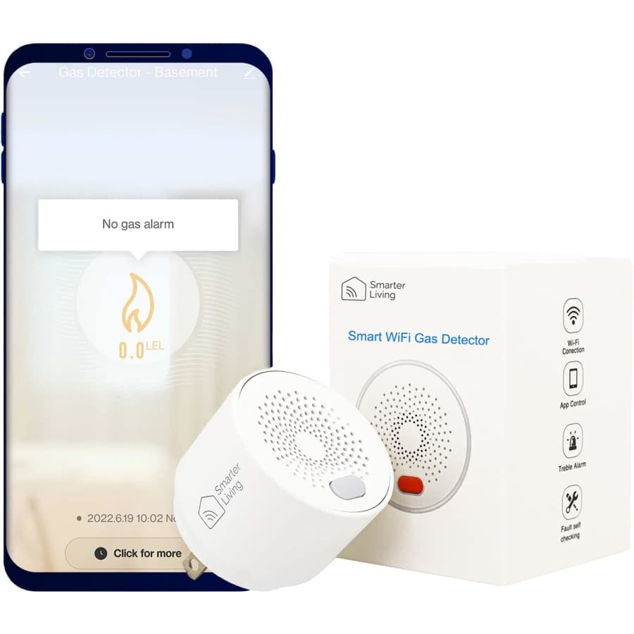 Smarter Living Smart WiFi Gas Detector for $40 Smarter Living Smart WiFi Gas Detector for $40