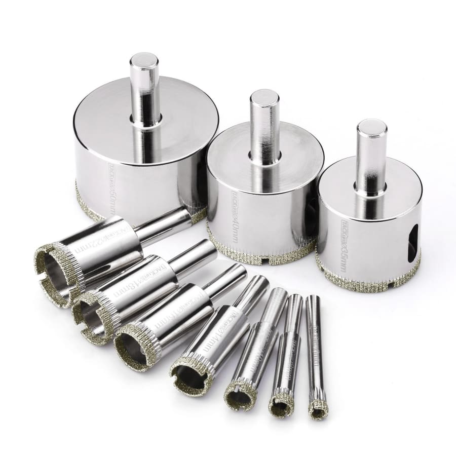 Tacklife 10-Piece Diamond Hole Saw Drill Bit Set for $11 Tacklife 10-Piece Diamond Hole Saw Drill Bit Set for $11