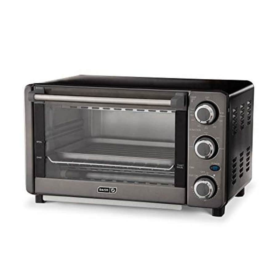 Dash Express Countertop Toaster Oven with Quartz Technology, Bake, Broil, and Toast with 4 Slice for $109 Dash Express Countertop Toaster Oven with Quartz Technology, Bake, Broil, and Toast with 4 Slice for $109