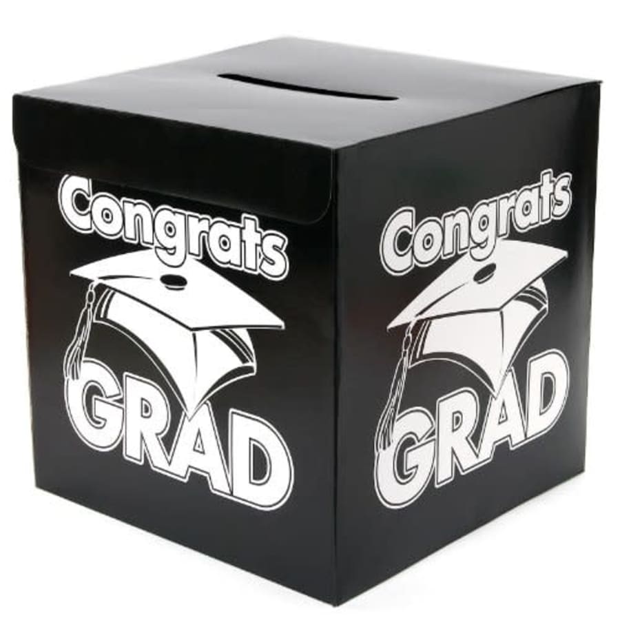 Fun Express - Congrats Grad Black Card Box for Graduation - Party Supplies - Containers & Boxes - for $16 Fun Express - Congrats Grad Black Card Box for Graduation - Party Supplies - Containers & Boxes - for $16