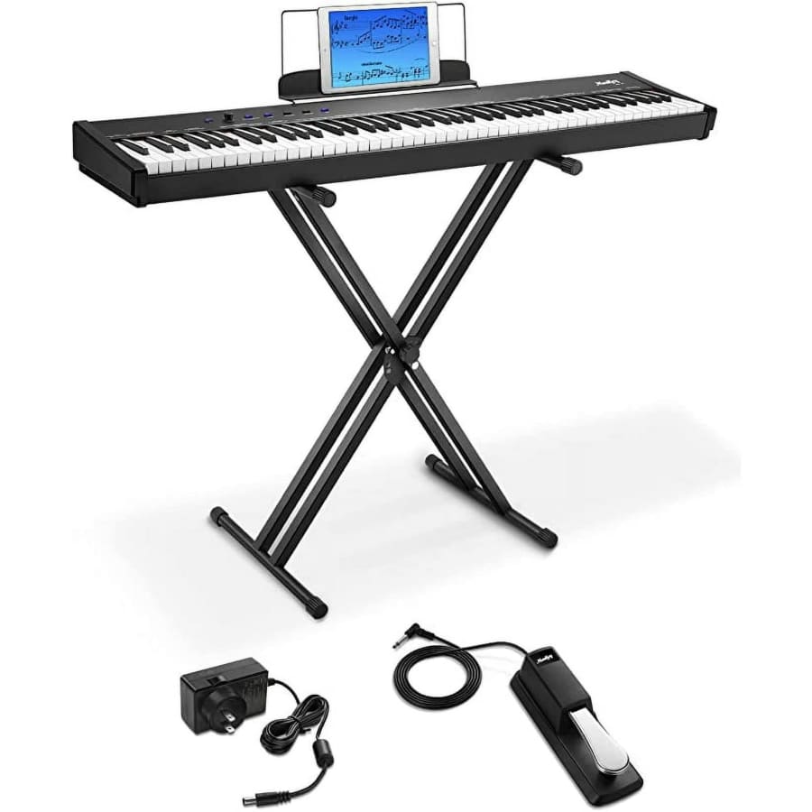 Moukey 88-Key Full-Size Weighted Electric Piano for $140 Moukey 88-Key Full-Size Weighted Electric Piano for $140