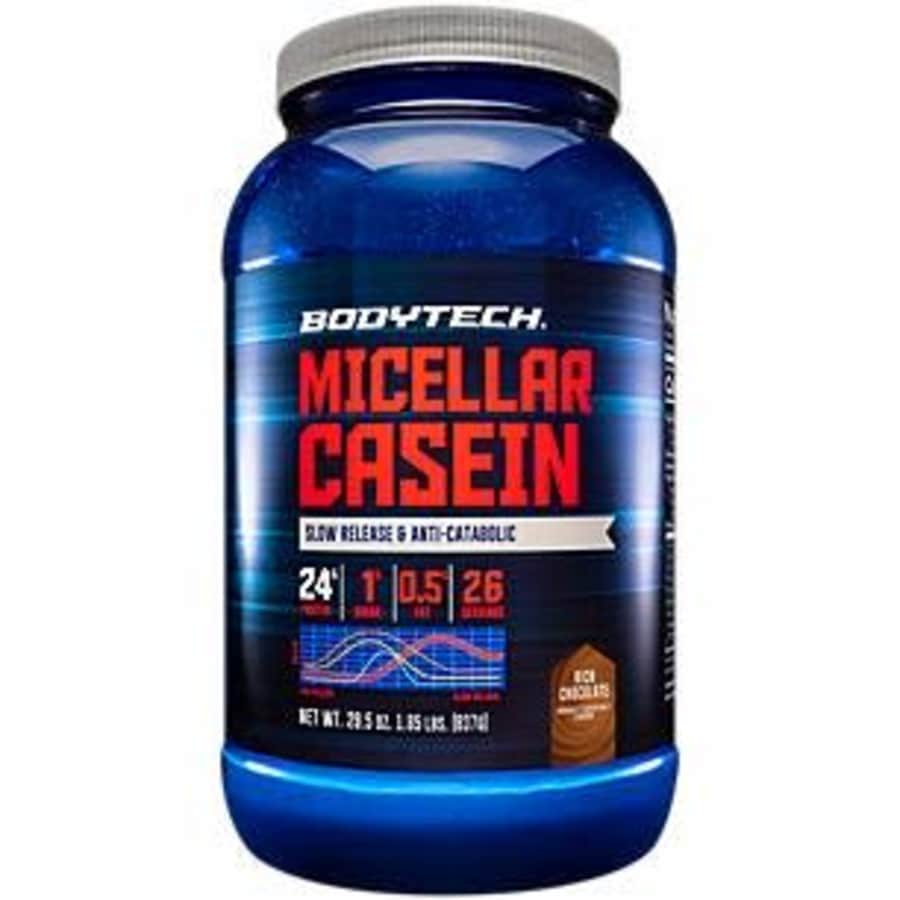 BodyTech Micellar Casein Protein Powder, Slow Release for Overnight Muscle Recovery 24 Grams of for $43