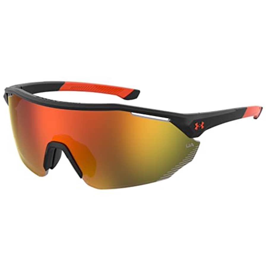 Under Armour Men's UA Force 2 Wrap Sunglasses, Matte Black/Orange, 99mm, 1mm for $57 Under Armour Men's UA Force 2 Wrap Sunglasses, Matte Black/Orange, 99mm, 1mm for $57