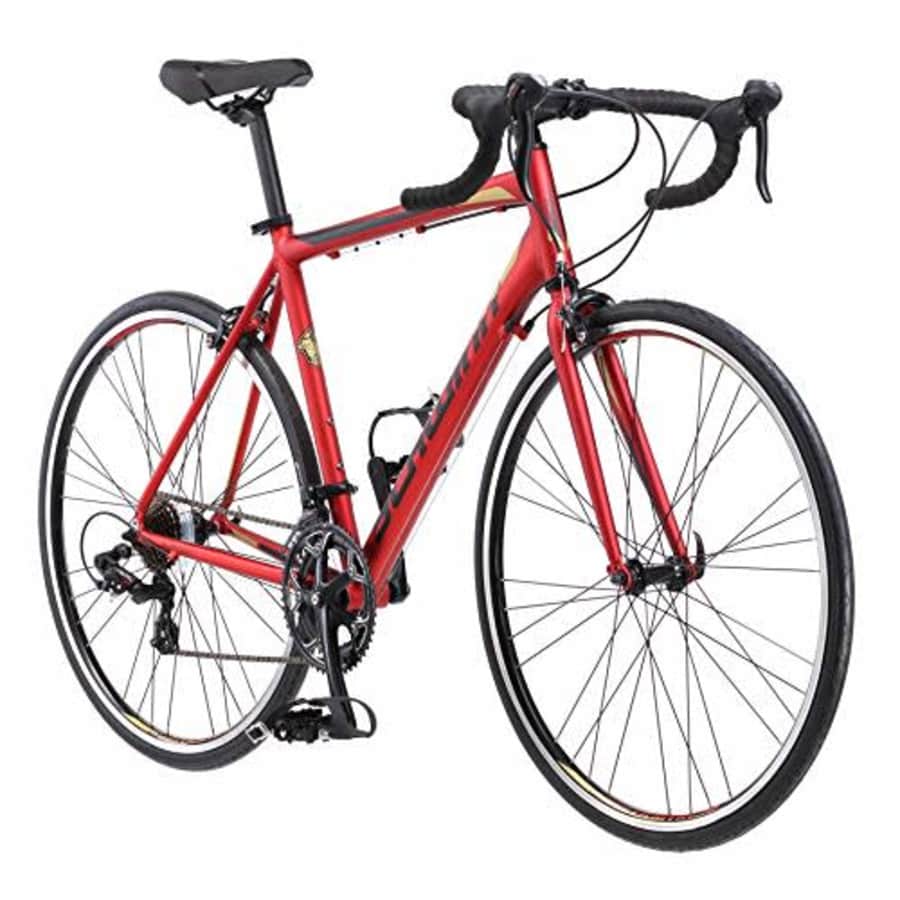 Schwinn Volare 1400 Adult Hybrid Road Bike, 28-inch wheel, aluminum frame, Red for $318