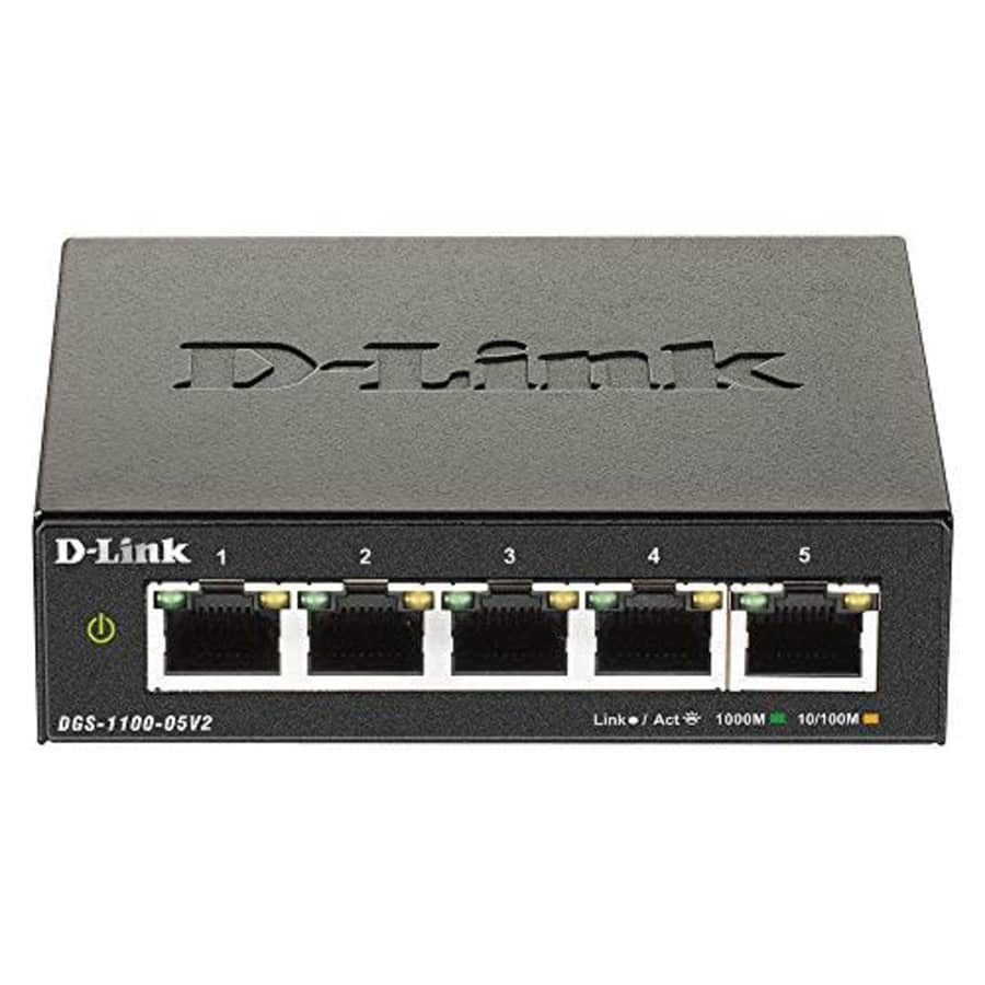 D-Link Ethernet Switch, 5 Port Easy Smart Managed Gigabit Network Internet Desktop or Wall Mount for $34 D-Link Ethernet Switch, 5 Port Easy Smart Managed Gigabit Network Internet Desktop or Wall Mount for $34