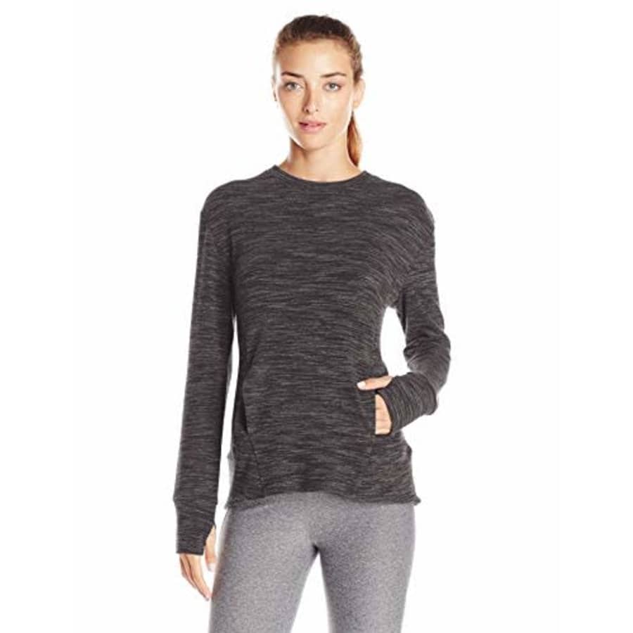 SHAPE activewear Women's Oddessy Pullover, Charcoal, X-Small for $12