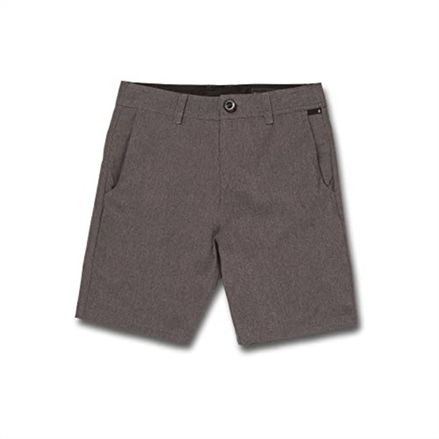 Volcom Frickin Cross Shred Hybrid Stretch Chino Short (Big Little Boys Sizes), Charcoal Heather, 27 for $18