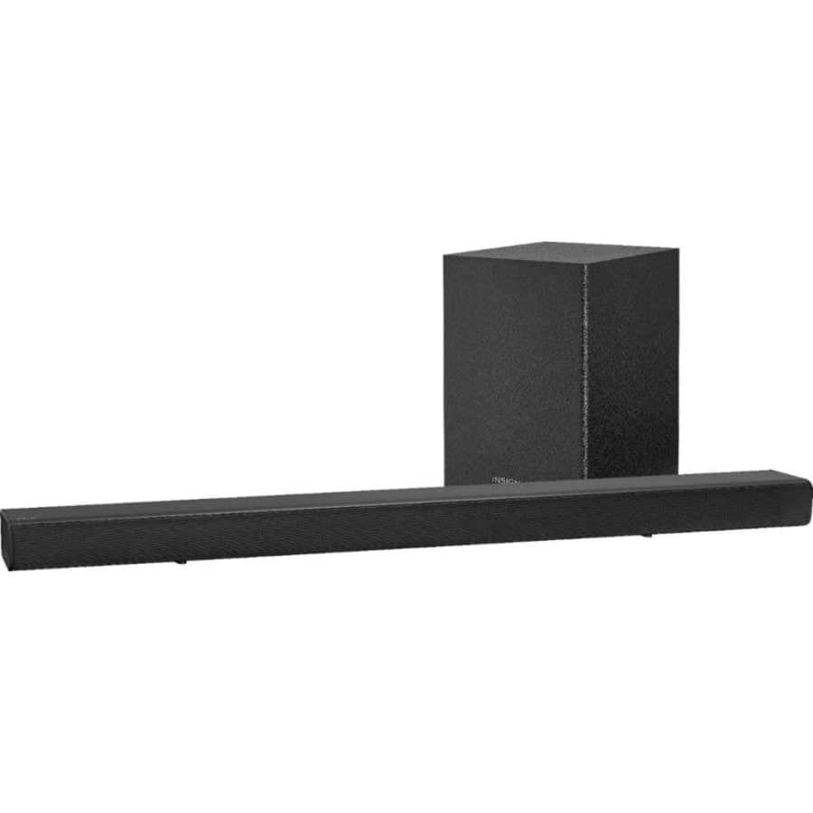 Insignia 2.1-Channel Soundbar w/ Wireless Subwoofer for $60