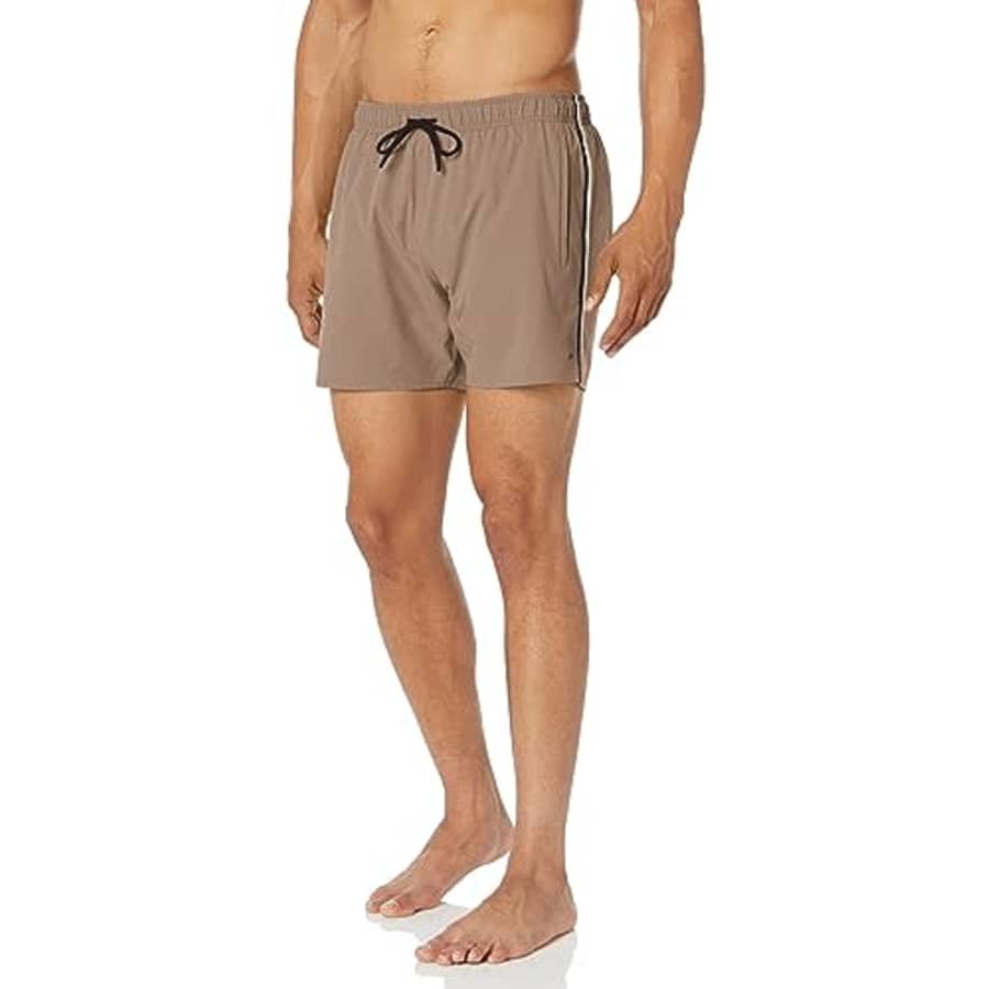 BOSS Men's Standard Solid Swim Trunk with Iconic Side Stripe, Fern Green, XXL for $49 BOSS Men's Standard Solid Swim Trunk with Iconic Side Stripe, Fern Green, XXL for $49