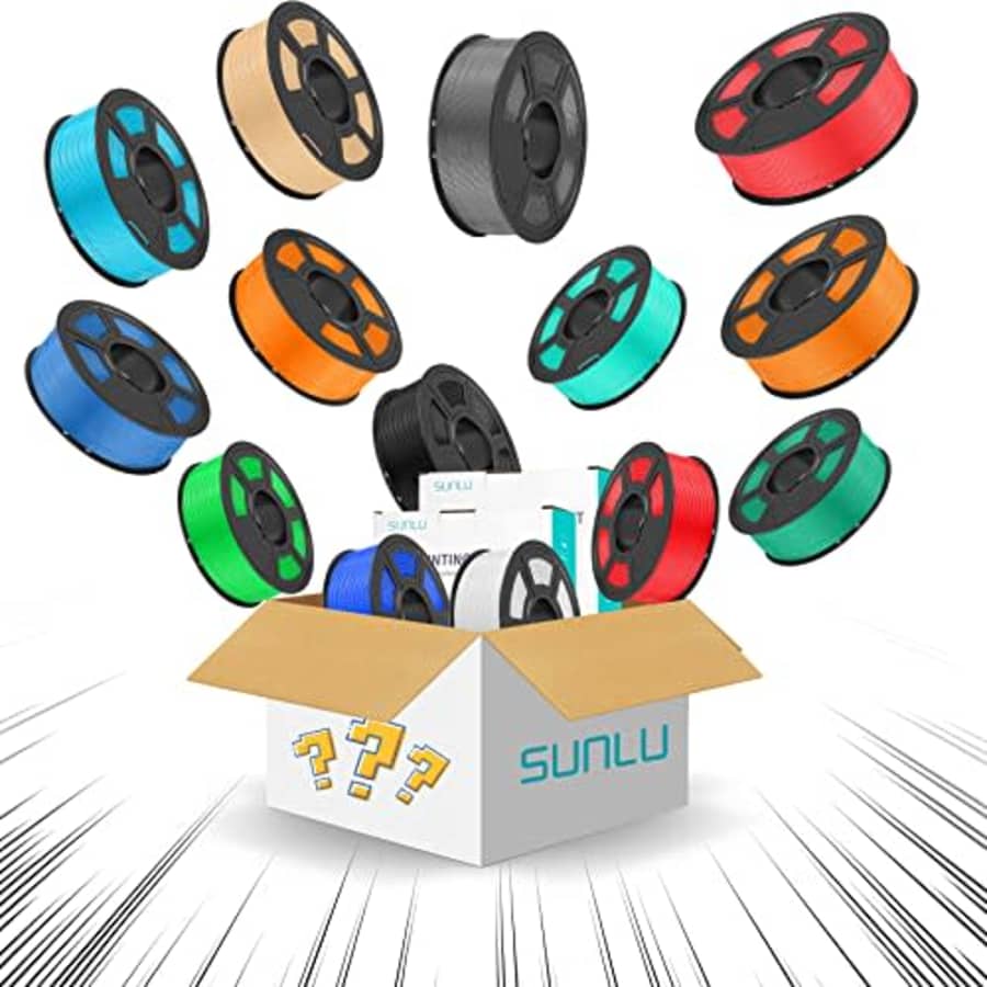 SUNLU 3D Printer Filament Bundle 2kg, SUNLU PLA Plus Filament 1.75mm, Neatly Wound PLA+ Filament for $36 SUNLU 3D Printer Filament Bundle 2kg, SUNLU PLA Plus Filament 1.75mm, Neatly Wound PLA+ Filament for $36