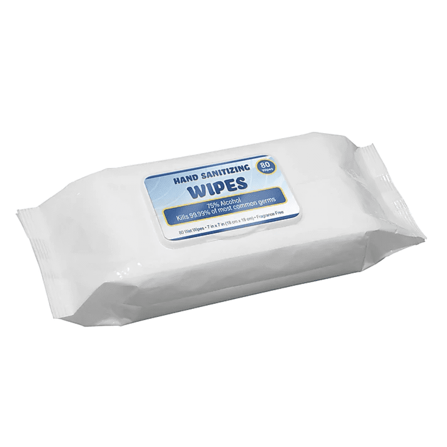 75% Ethyl Alcohol Wipes 80-Count for $2.49 or 10 for $25