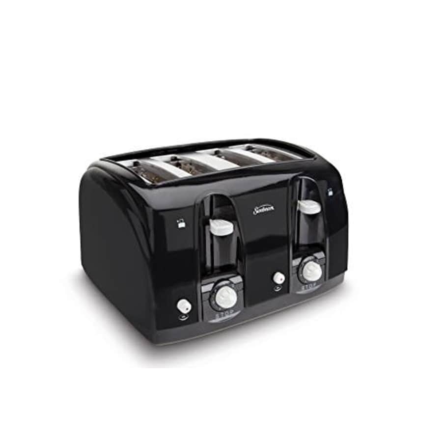 Sunbeam Wide Slot 4-Slice Toaster, Black (003911-100-000) for $25 Sunbeam Wide Slot 4-Slice Toaster, Black (003911-100-000) for $25