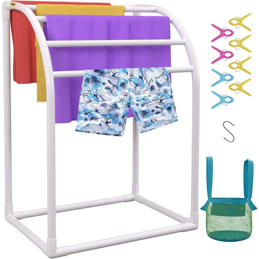 Vevor 5-Bar Pool Towel Rack for $102