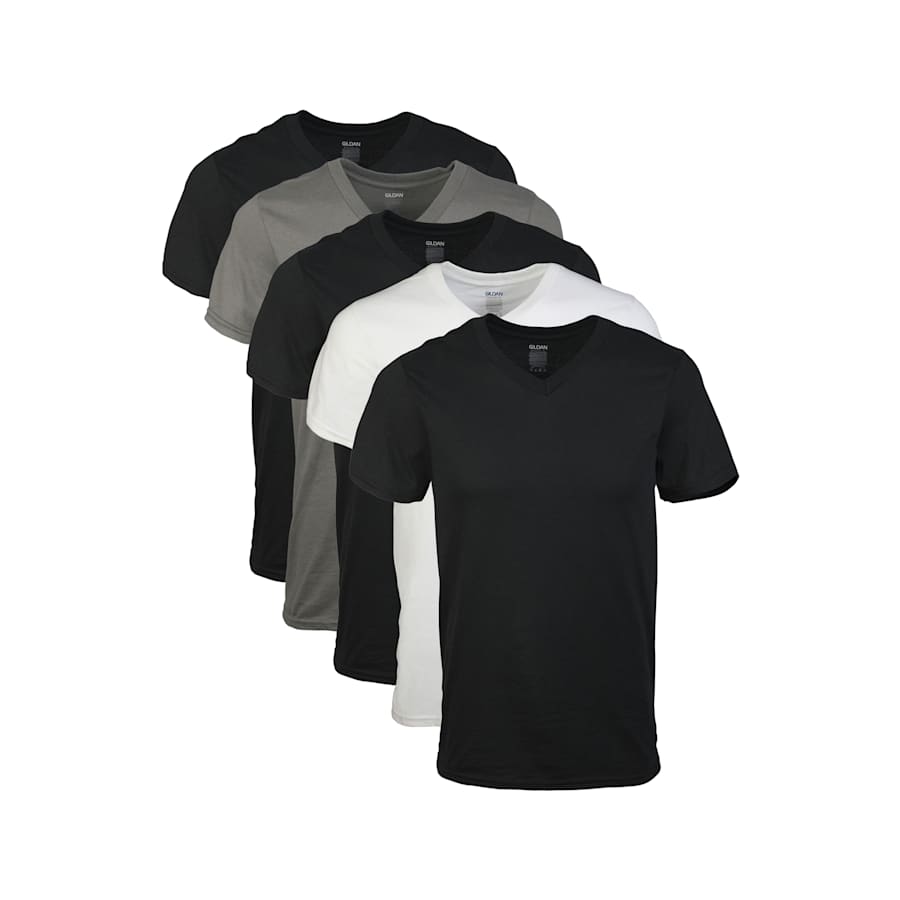 Gildan Men's V-Neck T-Shirt 5-Pack for $12 Gildan Men's V-Neck T-Shirt 5-Pack for $12