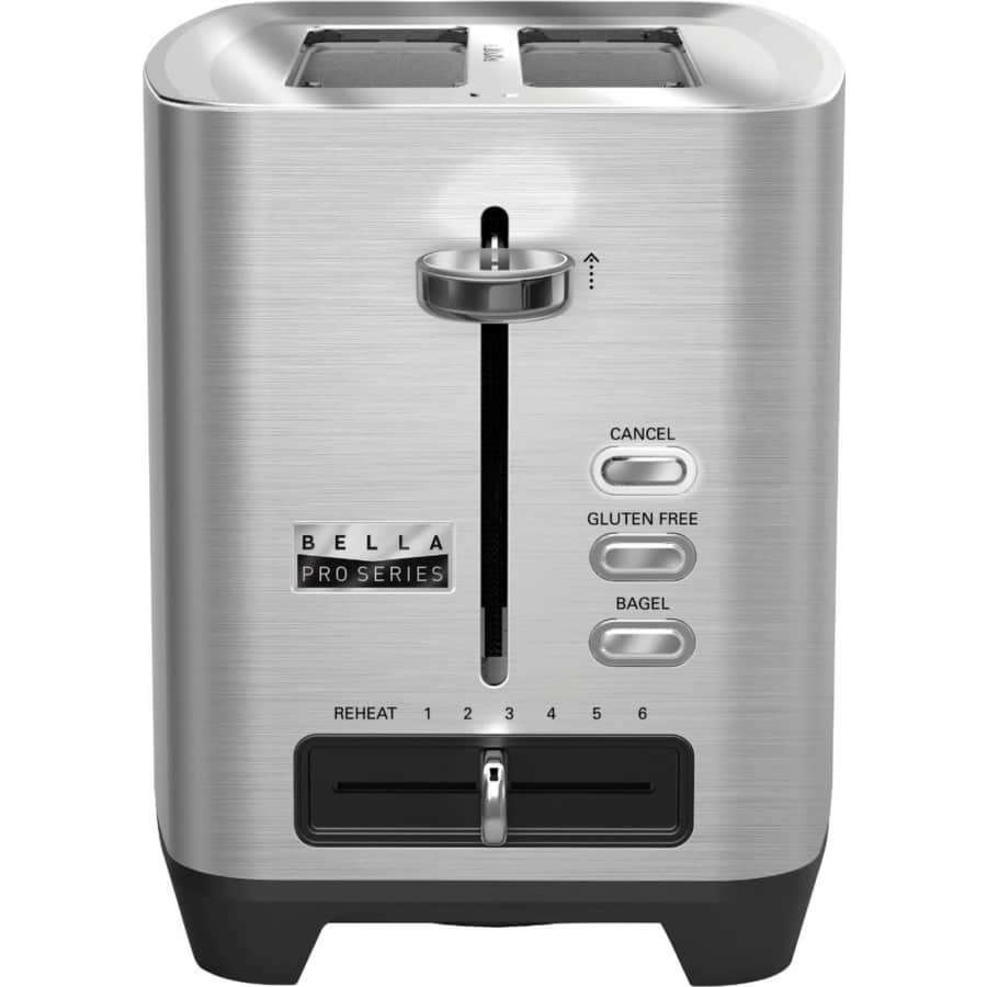 Bella Pro Series 2-Slice Extra-Wide-Slot Toaster: $15