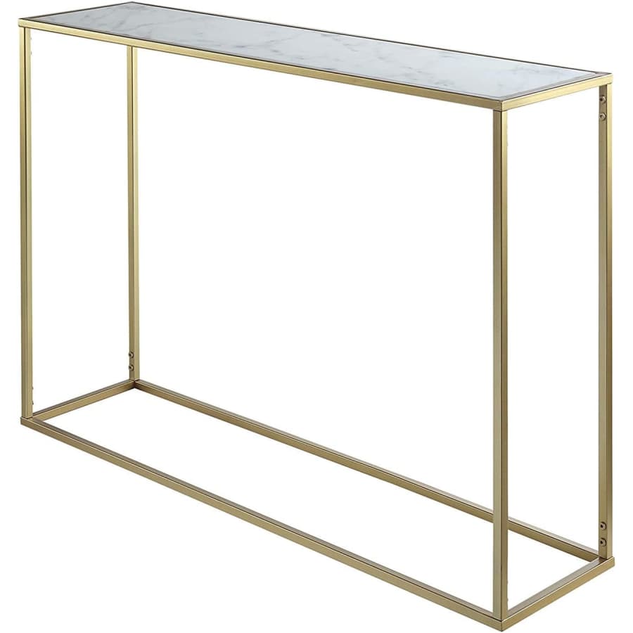 Convenience Concepts Gold Coast Faux Marble Console Table for $116