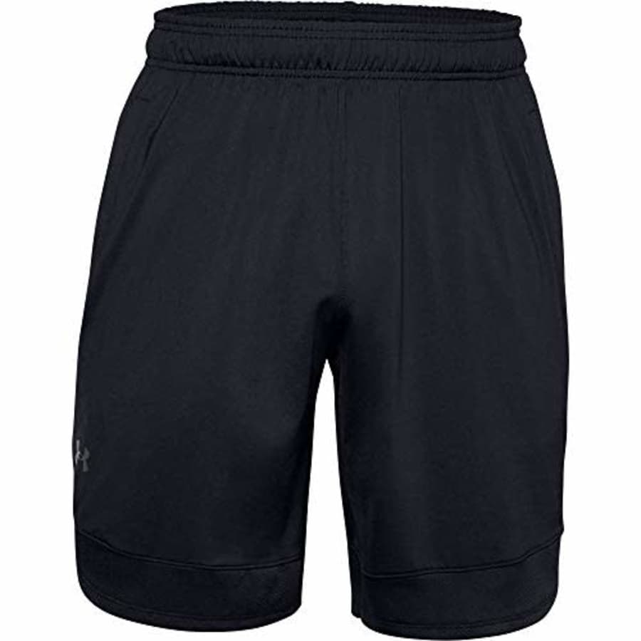 Under Armour Men's Training Stretch Shorts, Black (001)/Pitch Gray, Small for $18