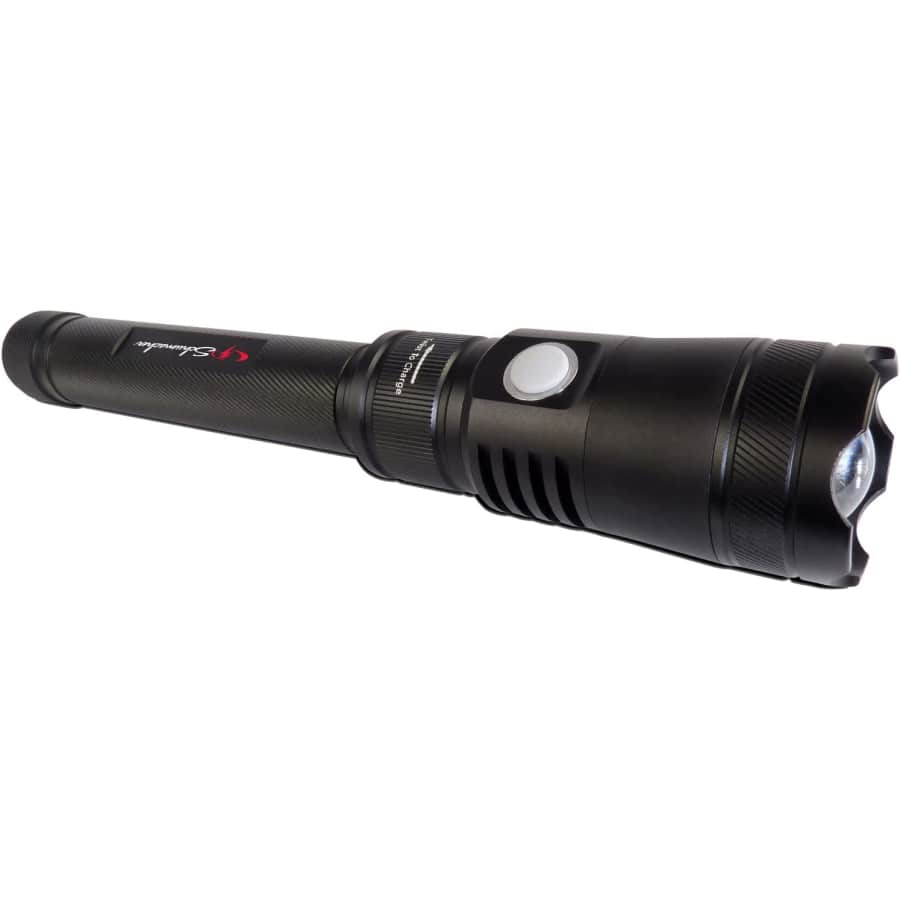 Schumacher 1000-Lumen Rechargeable Tactical Flashlight for $22 Schumacher 1000-Lumen Rechargeable Tactical Flashlight for $22