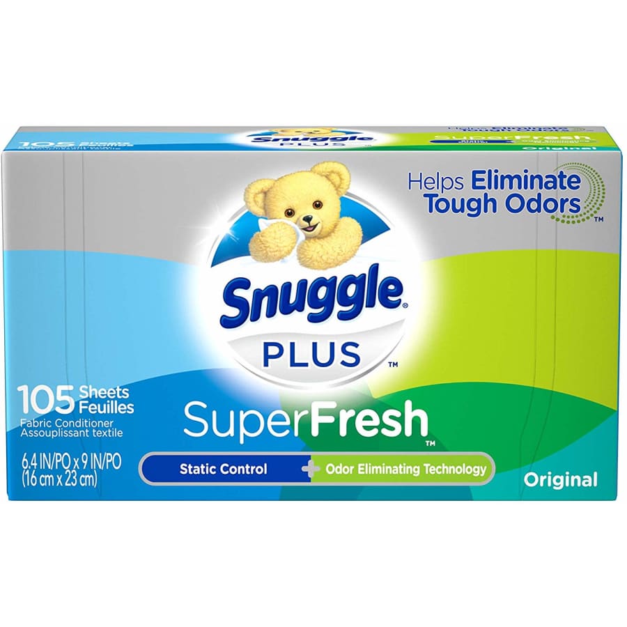 Snuggle Plus Super Fresh Fabric Softener Dryer Sheets 105-Pack for $3