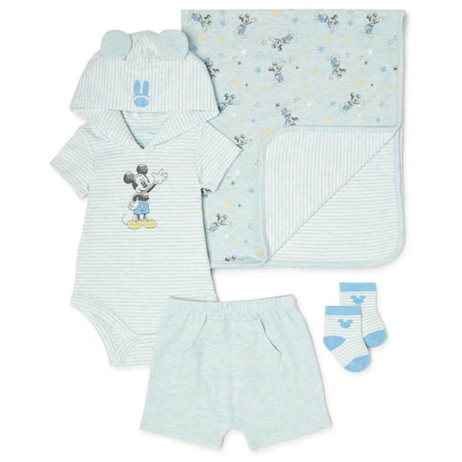 Disney Baby Wishes Dreams Mickey Mouse Babies' 4-Piece Set for $10 Disney Baby Wishes Dreams Mickey Mouse Babies' 4-Piece Set for $10